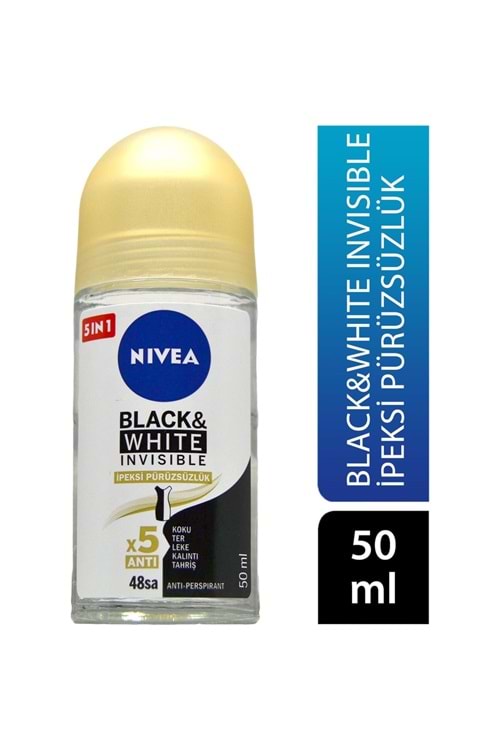 Nivea Roll On 50 ml Kadın Invisible Black&white Ipeksi Pürüzsüzlük