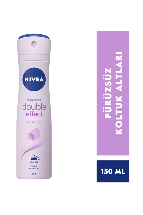 Nivea Kadın Sprey Deodorant Double Effect,48 Saat Anti-perspirant Koruma 150ml