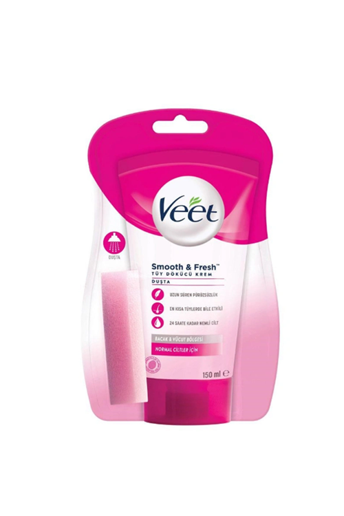 Veet Normal Ciltler için Duşta Tüy Dökücü Krem 150 ml -Sünger Hediyeli
