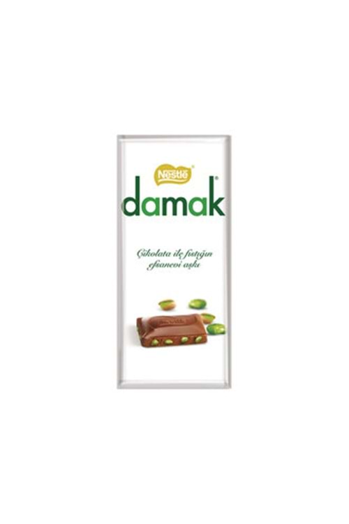 Nestle Damak Antep Fıstıklı Sütlü Çikolata Dikdörtgen 70 G