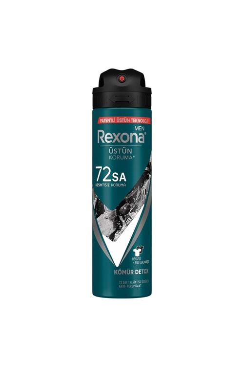 Rexona Men Erkek Sprey Deodorant Kömür Detox 150 ml
