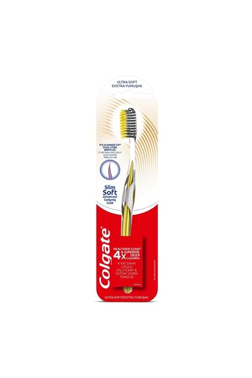 Colgate Diş Fırçası Miktro İnce Gelişmiş Gold SLİM SOFT 4X DERİN TEMİZLİK