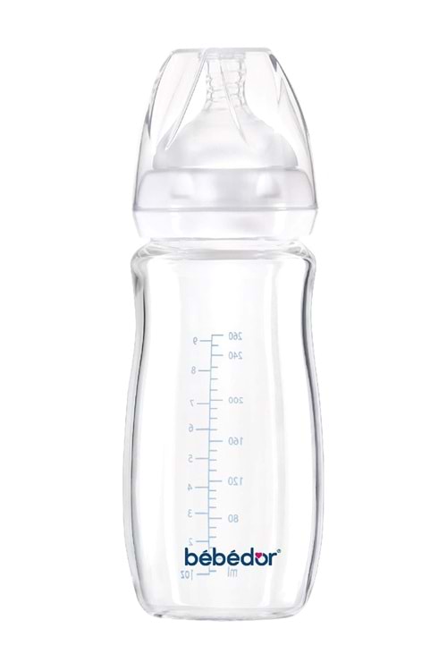 Bebedor Isıya Dayanıklı Cam Biberon 260 ml