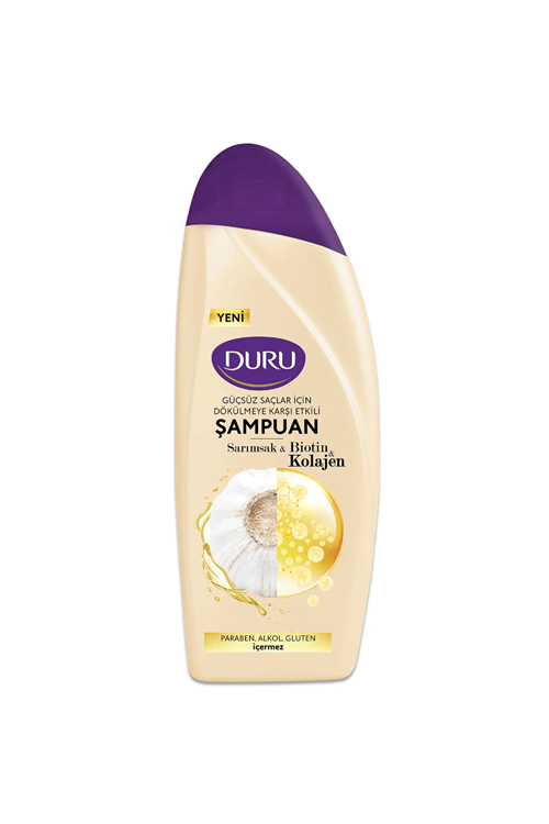 Duru Sarımsak&Biotin&Kolajen Dökülmeye Karşı Etkili Şampuan 500 Ml