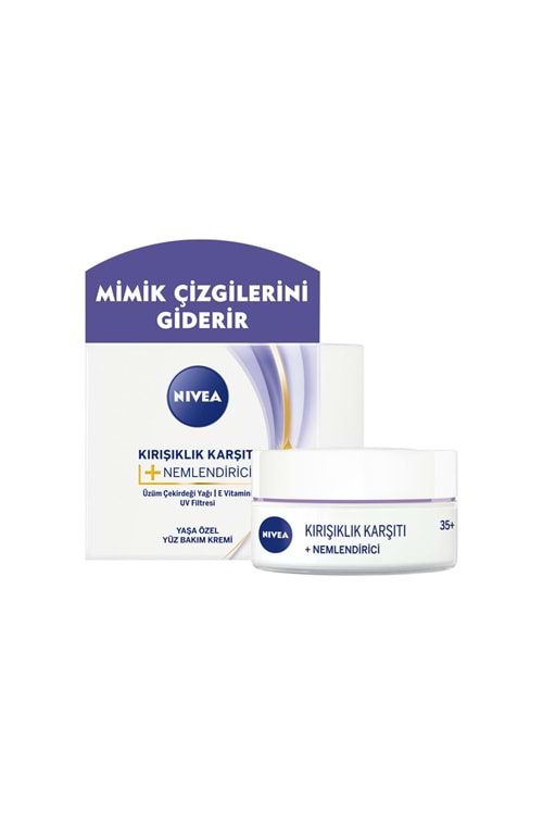 Nivea Kırışıklık Karşıtı Nemlendirici Yaşa Özel Yüz Bakım Kremi 35+ 50ml.