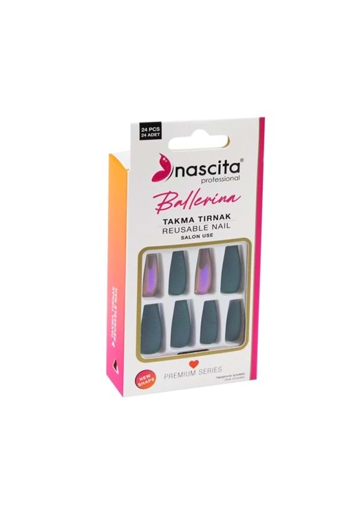 Nascita 24'lü Ballerina Renkli Takma Tırnak - 156