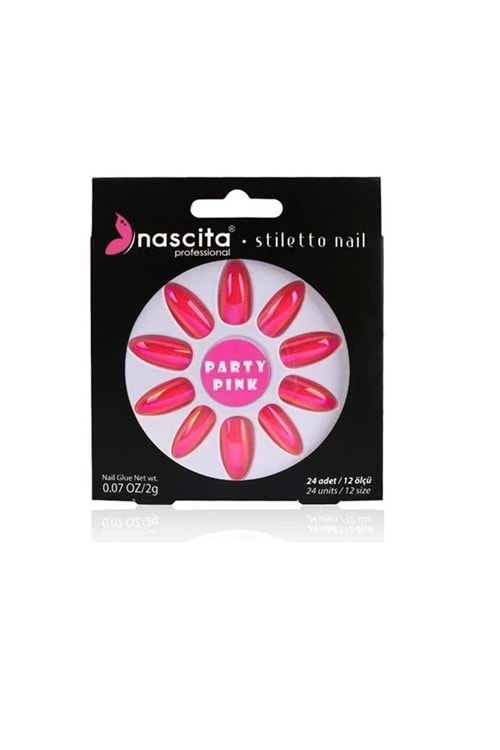 Nascita Stiletto Takma Tırnak Pear Metallic - 23