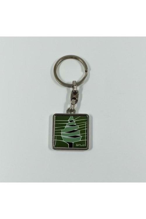 Artvin Ağaç-1 Metal Mineli Anahtarlık