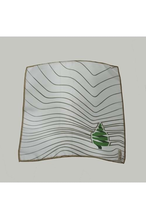 Artvin Ağaç-1 Şifon Eşarp 50X50 Cm