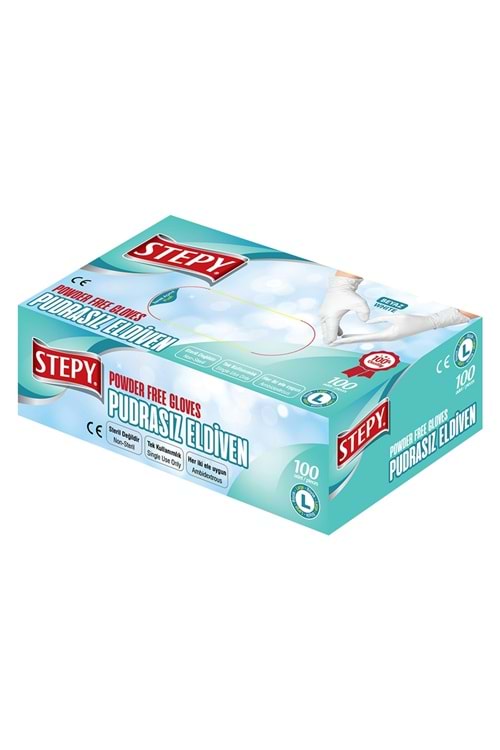 Stepy Pudrasız Eldiven Beyaz (Büyük)