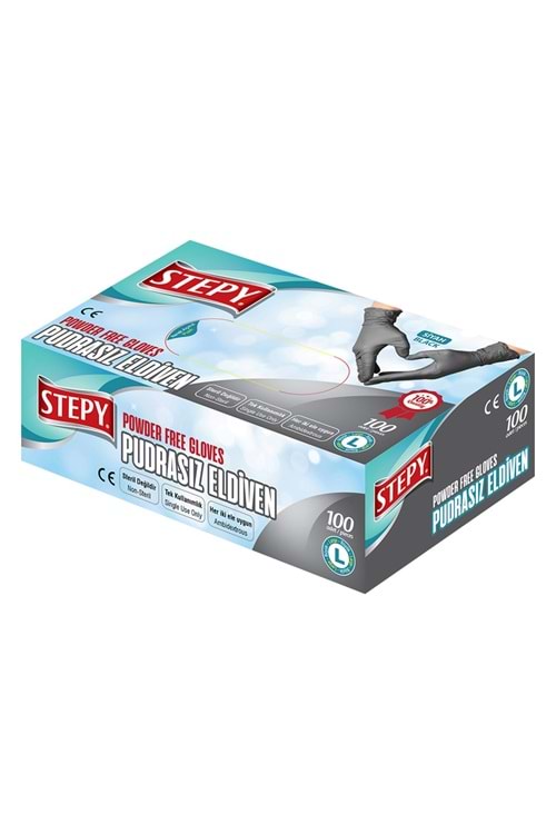 Stepy Pudrasız Eldiven Siyah (Büyük)