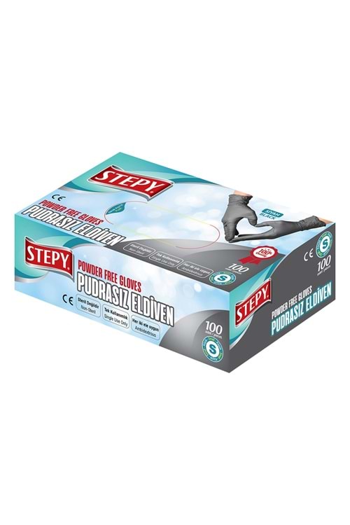 Stepy Pudrasız Eldiven Siyah (Küçük)