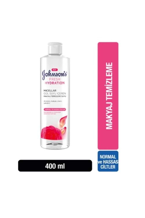 Johnson's Baby Fresh Hydration Micellar Makyaj Temizleme Suyu 400 Ml Gül Suyu