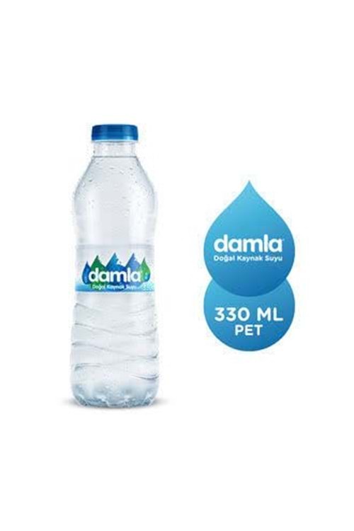 Damla Doğal Kaynak Suyu 330 ml. Pet Şişe
