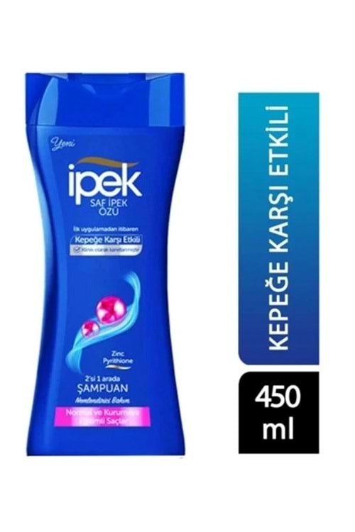 İpek Şampuan 450 Ml 2in1 Normal Ve Kurumaya Eğilimli Saçlar Kepek