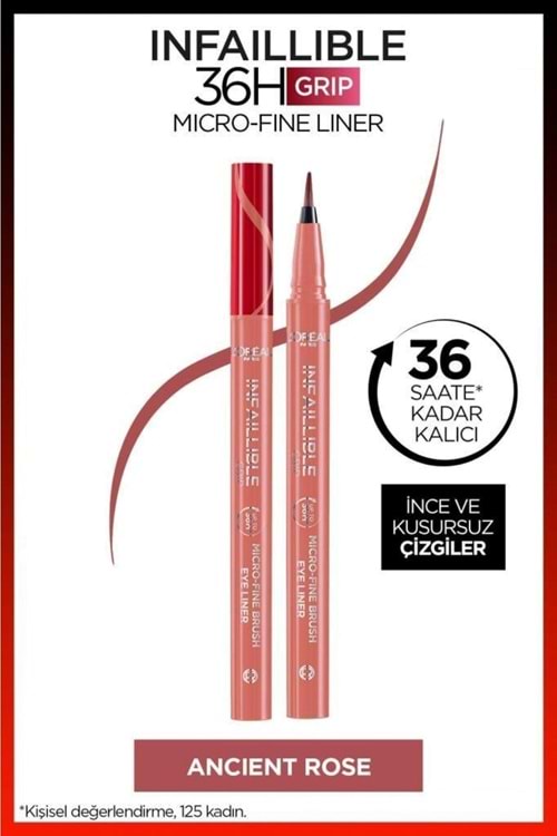 Loreal Paris Infaillible 36H Grip Micro Fine Eyeliner 03 Ancient Rose