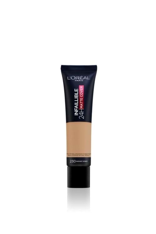 Loreal Paris Infaillible 32H Matte Cover Yüksek Kapatıcı Fondöten 230 Radiant Honey