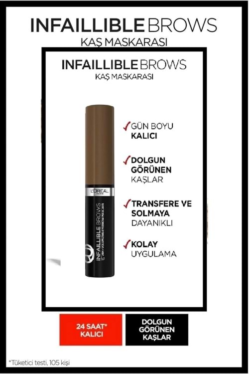 Loreal Paris Infaillible Brows Kaş Maskarası 03 Brunette
