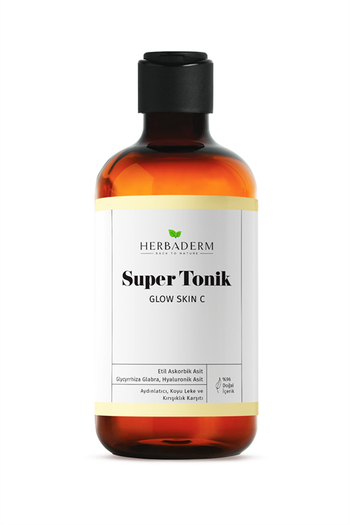 Herbaderm Glow Skin C Aydınlatıcı, Leke ve Kırışıklık Karşıtı Super Tonik