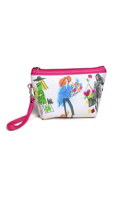 Nascita Mini Desenli Makyaj Çantası - 068