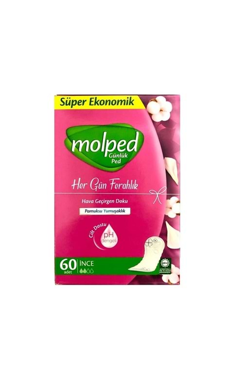 Molped Her Gün Ferahlık Super Eko İnce 60 Adet
