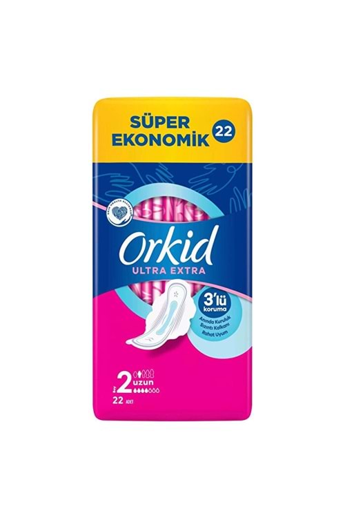 Orkid Hijyenik Ped Ultra Extra Uzun 22'li