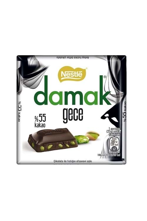 Nestle Damak Gece 60gr Fıstıklı Bitter Çikolata