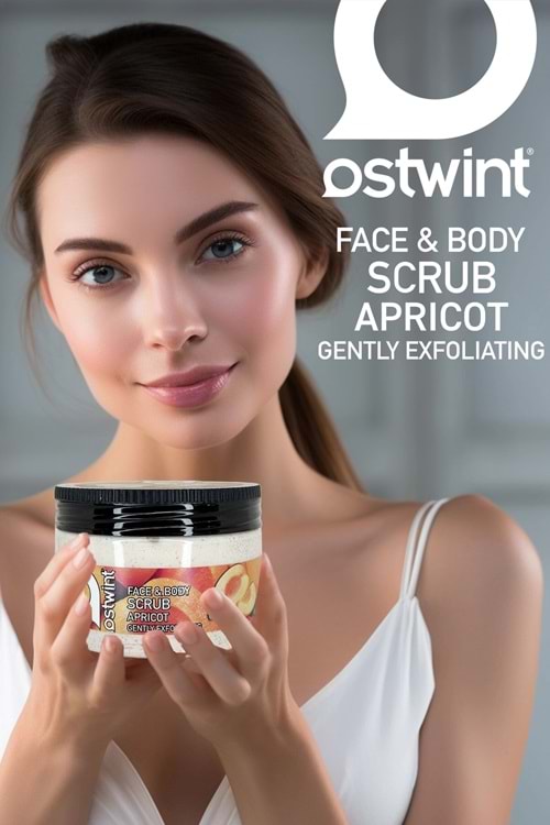 Ostwint Canlandırıcı Tüm Cilt Tipleri için Kayısı Kokulu Vücut Kremi 300 ml