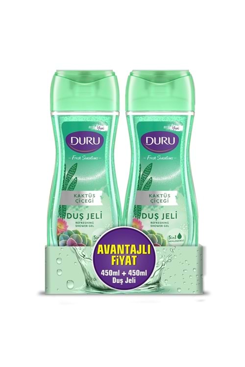 Duru Duş Jeli Fresh SensationsKaktüs Çiçeği 450 ml + 450 ml