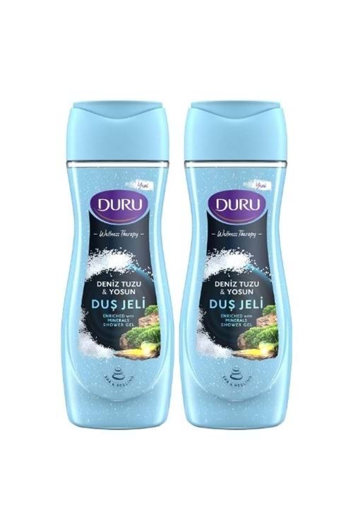Duru Duş Jeli WellnessThreapy Deniz Tuzu & Yosun 450 ml + 450 ml