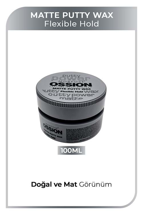 Morfose Ossion Flexible Hold Putty Kremsi Mat Wax 100 ml