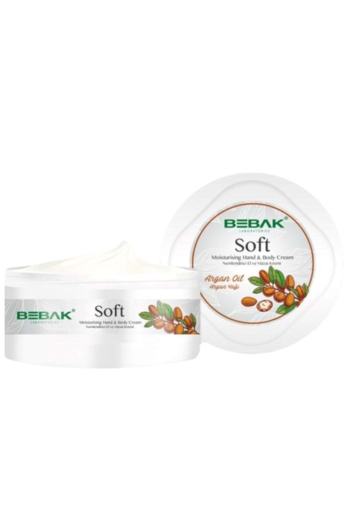Bebak Nemlendirici El & Vücut Kremi Argan Yağlı -Moisturising Hand & Body Cream 300 ml