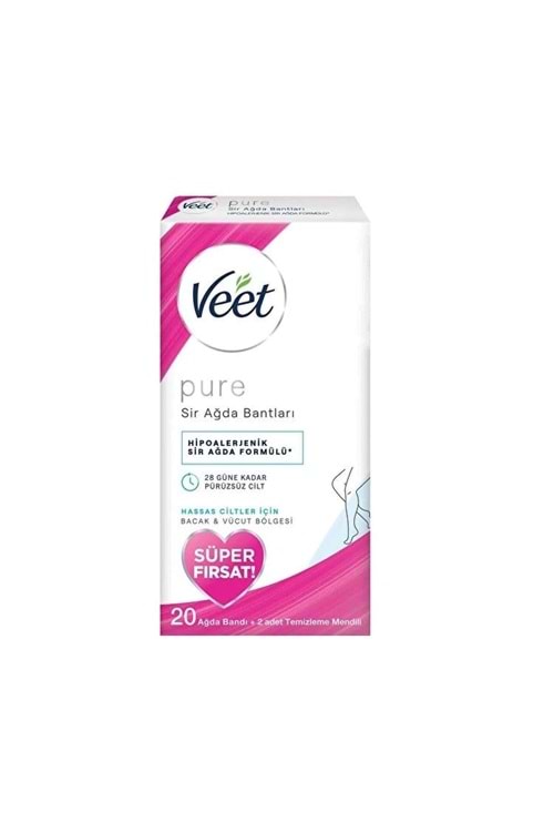 Veet Pure Ağda Bandı Süper Fırsat 20 Adet