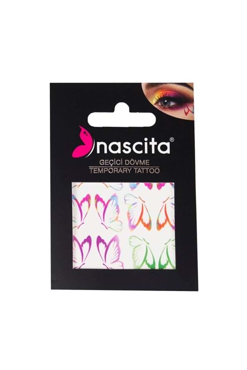 Nascita Yüz Sticker Geçici Dövme Butterfly Sticker - 16