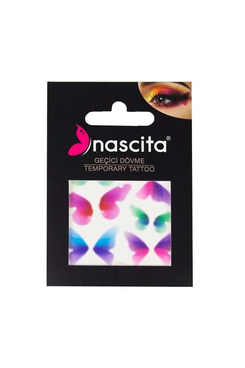 Nascita Yüz Sticker Geçici Dövme Butterfly Sticker - 18