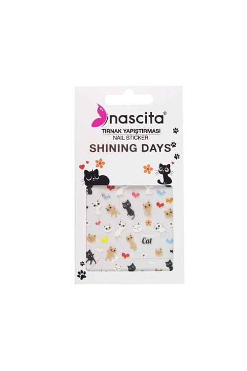 Nascita Pretty Cat Tırnak Stickerı - 24