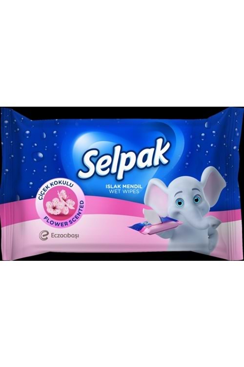 Selpak Islak Cep Mendil 3'lü Paket Çiçek Kokulu