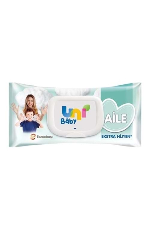 Uni Baby Aile Ekstra Hijyen Islak Mendil 52 li Paket 1 Adet
