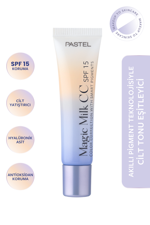 Pastel Magic Milk CC SPF 15 - Cilt Tonu Eşitleyici SPF 15 CC Krem 51 Medium Deep30 ml