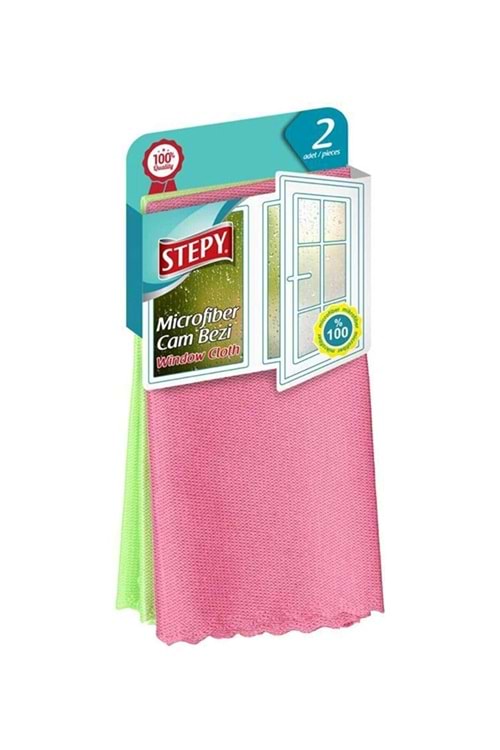 Stepy Mikrofiber Cam Bezi 2'li Paket