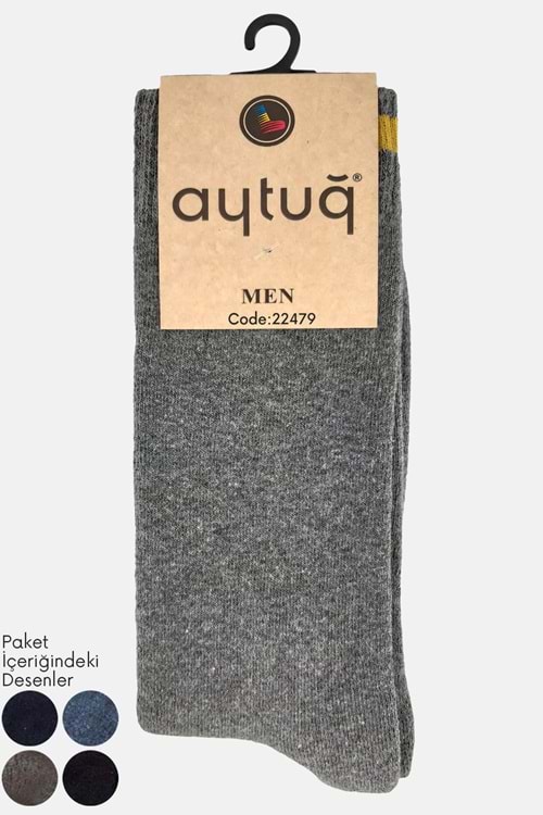 Aytuğ Erkek Soket Çorap Pamuk - 1 Adet - Asorti Renk
