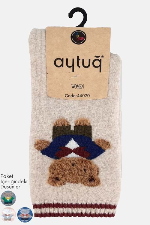 Aytuğ Kadın Havlu Soket Çorap 1 Adet - Asorti Renk