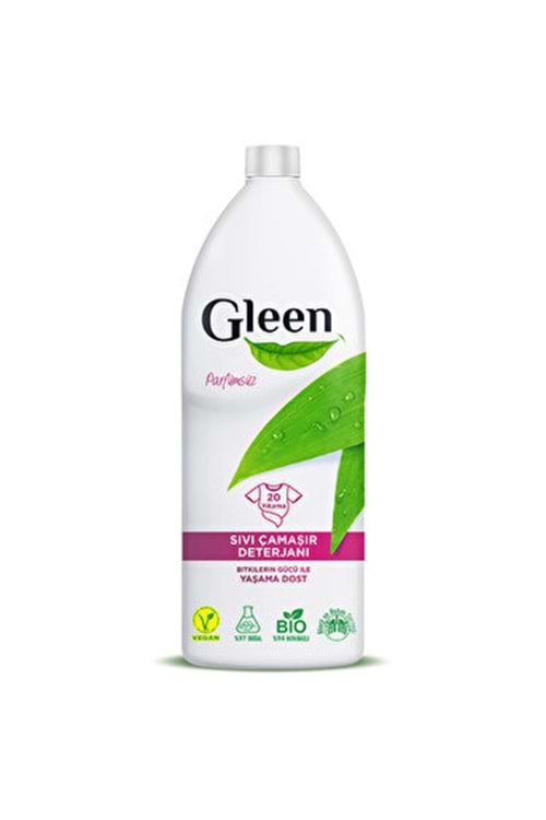 Gleen Sıvı Çamaşır Deterjanı 1 Lt Parfümsüz