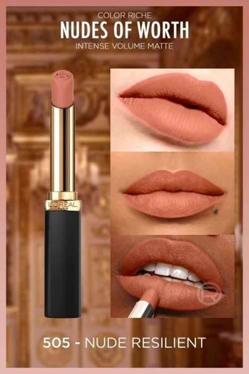 Loreal Paris Color Riche Intense Volume Matte Ruj - 505 Nude Resilient