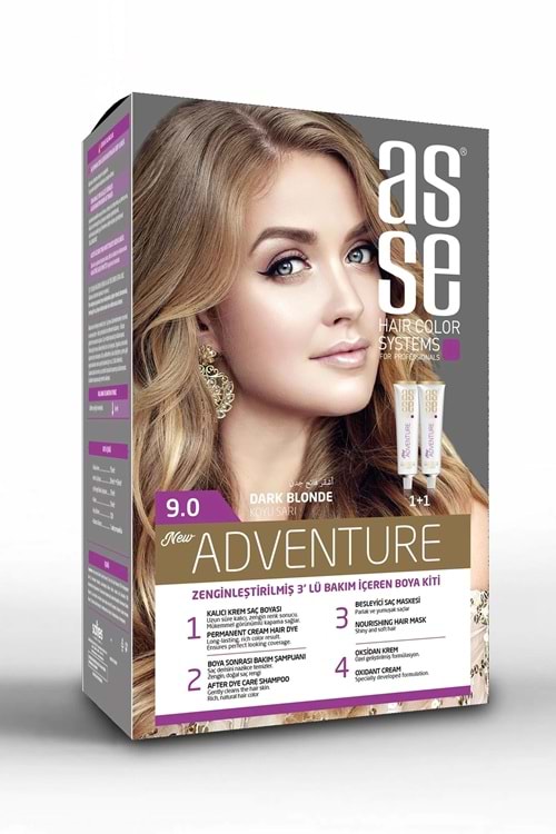 Asse 9.0 Koyu Sarı 50+50ml Set Boya