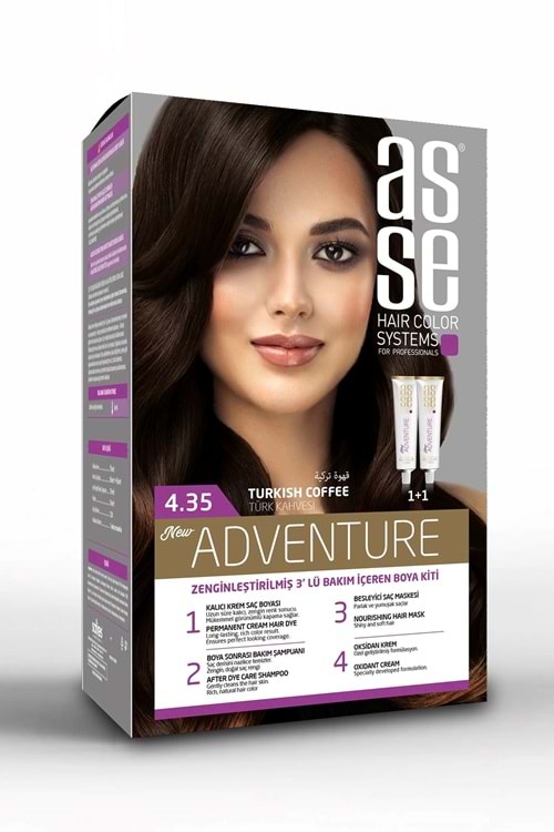 Asse 4.35 Türk Kahvesi 50+50ml Set Boya