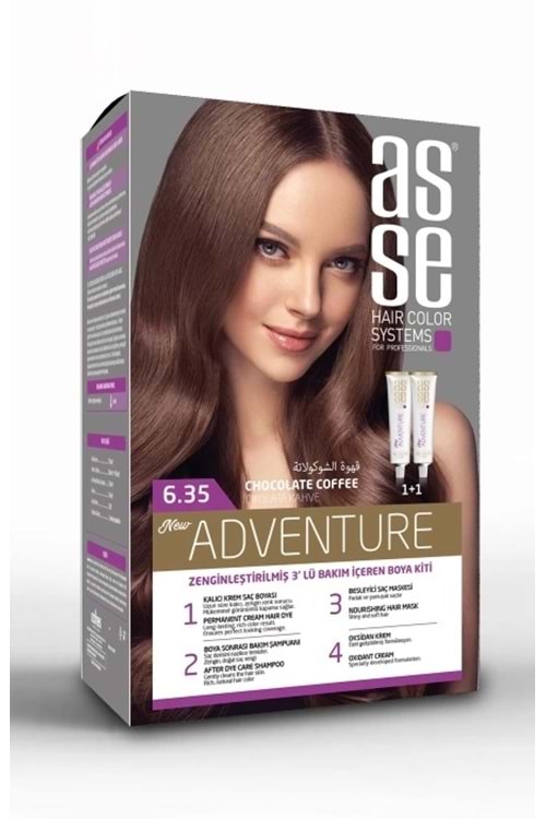 Asse 6.35 Çikolata Kahve 50+50ml Set Boya