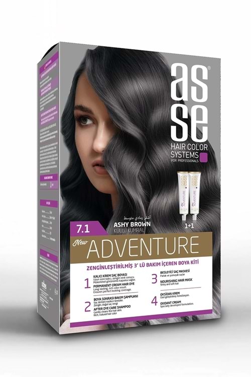 Asse 7.1 Küllü Kumral 50+50ml Set Boya