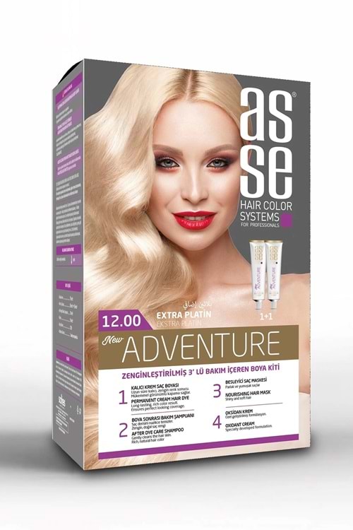 Asse 12.00 Ekstra Platın 50+50ml Set Boya