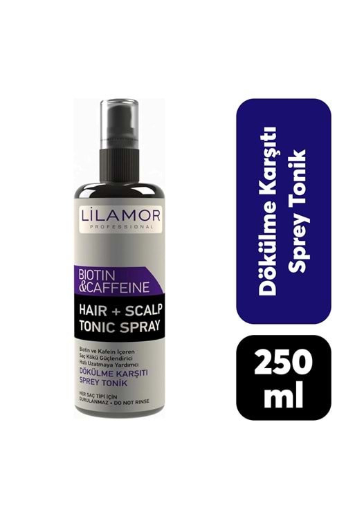 Lilamor 250 Ml Biotin & Kafein Dökülme Karşıtı Tonik Sprey